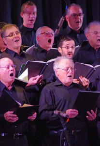 Mit Herzblut beim Singen: Der Männerchor "Die Pfäffer und Freunde". Foto: Krytzner