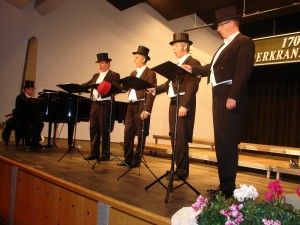 Die Belcanto Harmonists sorgten für einen musikalischen und komödiantischen Höhepunkt des Abends