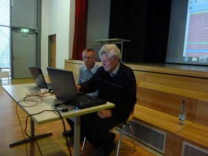 Prof. Anton Frick mit Vorstand Reinhard Kaller (SB Merklingen) bei der UGA-Schulung. 